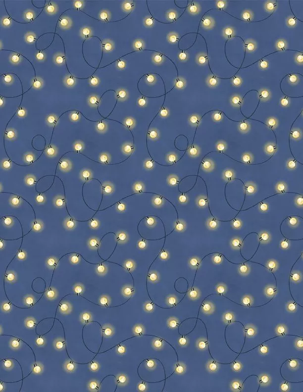 Evergreen Escape - Wilmington - String Lights All Over - Navy 3059-20064-459