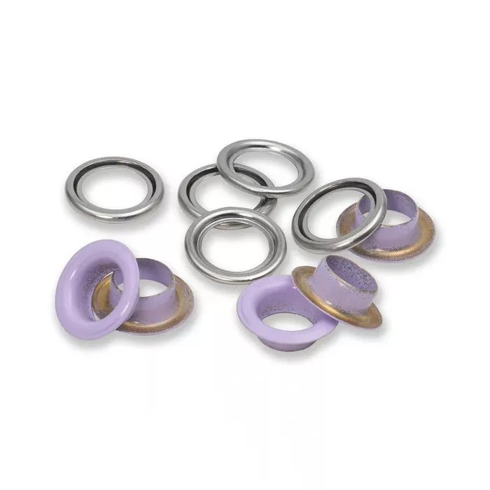Eyelets with washers 11 mm lilac 20pc