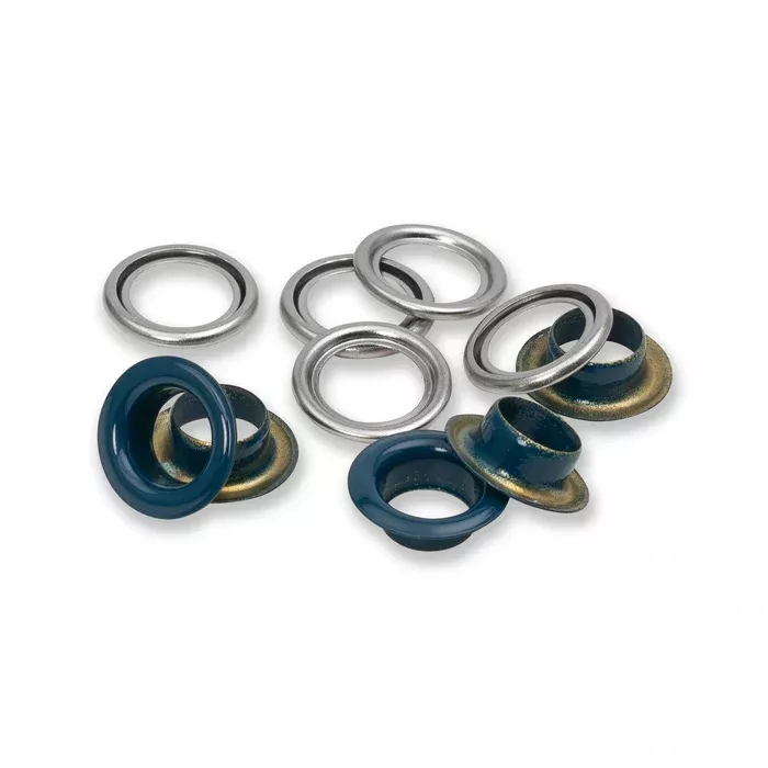 Eyelets with washers 11 mm navy blue 20pc