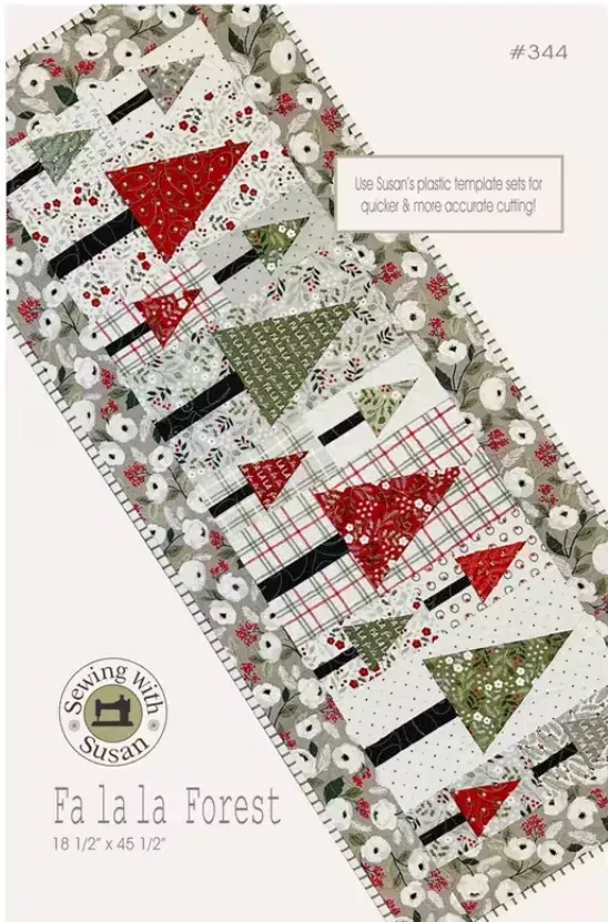 Fa la la Forest Table Runner Pattern by Sewing With Susan