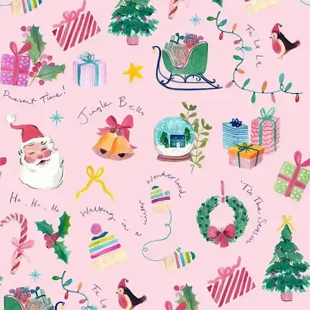 Fa La La in Dear Jingle Bells Marshmallow by Lewis and Irene BG020