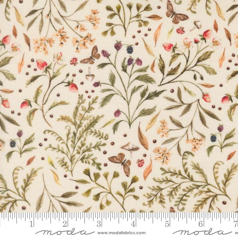 Fable and Fern : Woodland Floor Eggshell - #40061-11 - Watercolour Heart