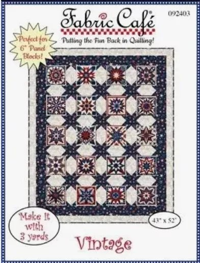 Fabric Cafe - Vintage - 3 Yard Quilt