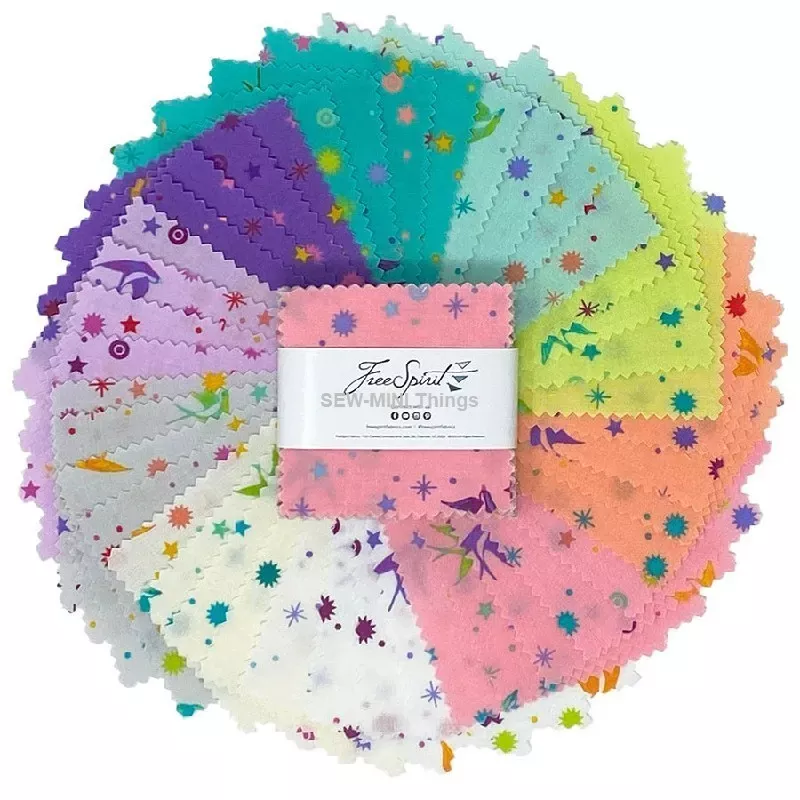 FAIRYDUST 2.5″ SQ TULA PINK FOR FREE SPIRIT