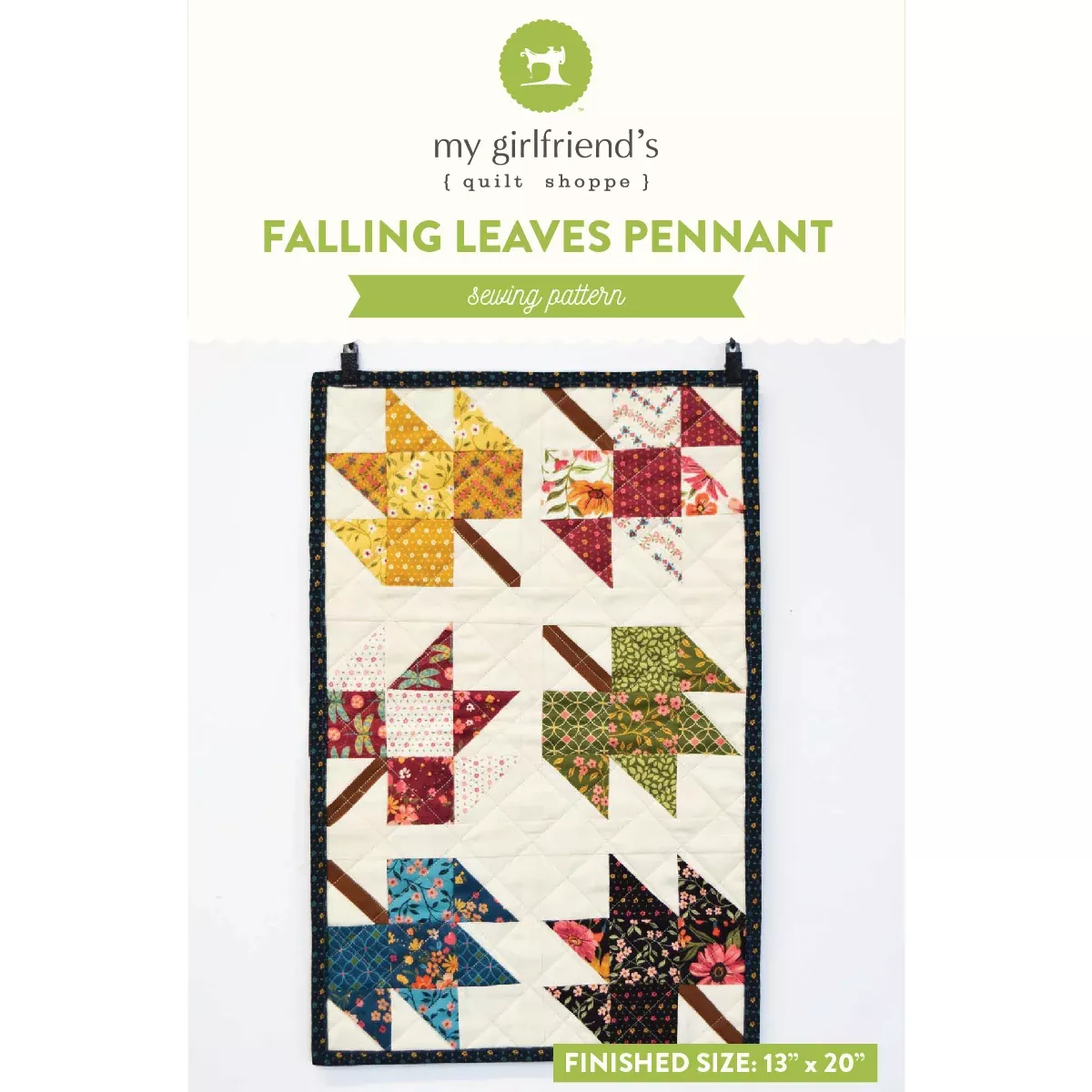 Falling Leaves Pennant (Downloadable Sewing Pattern)
