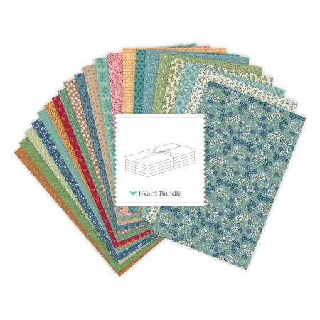 Family Reunion : 1 Yard Bundle Cottage, 21 Pcs. - #1YD-18390C-21 - Lori Holt