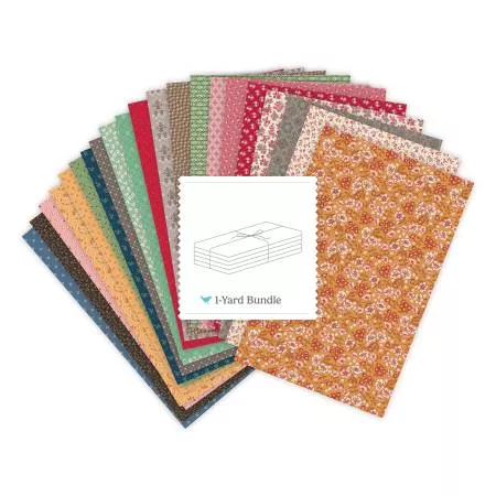 Family Reunion : 1 Yard Bundle Spice, 21 Pcs. - #1YD-18390S-21 - Lori Holt