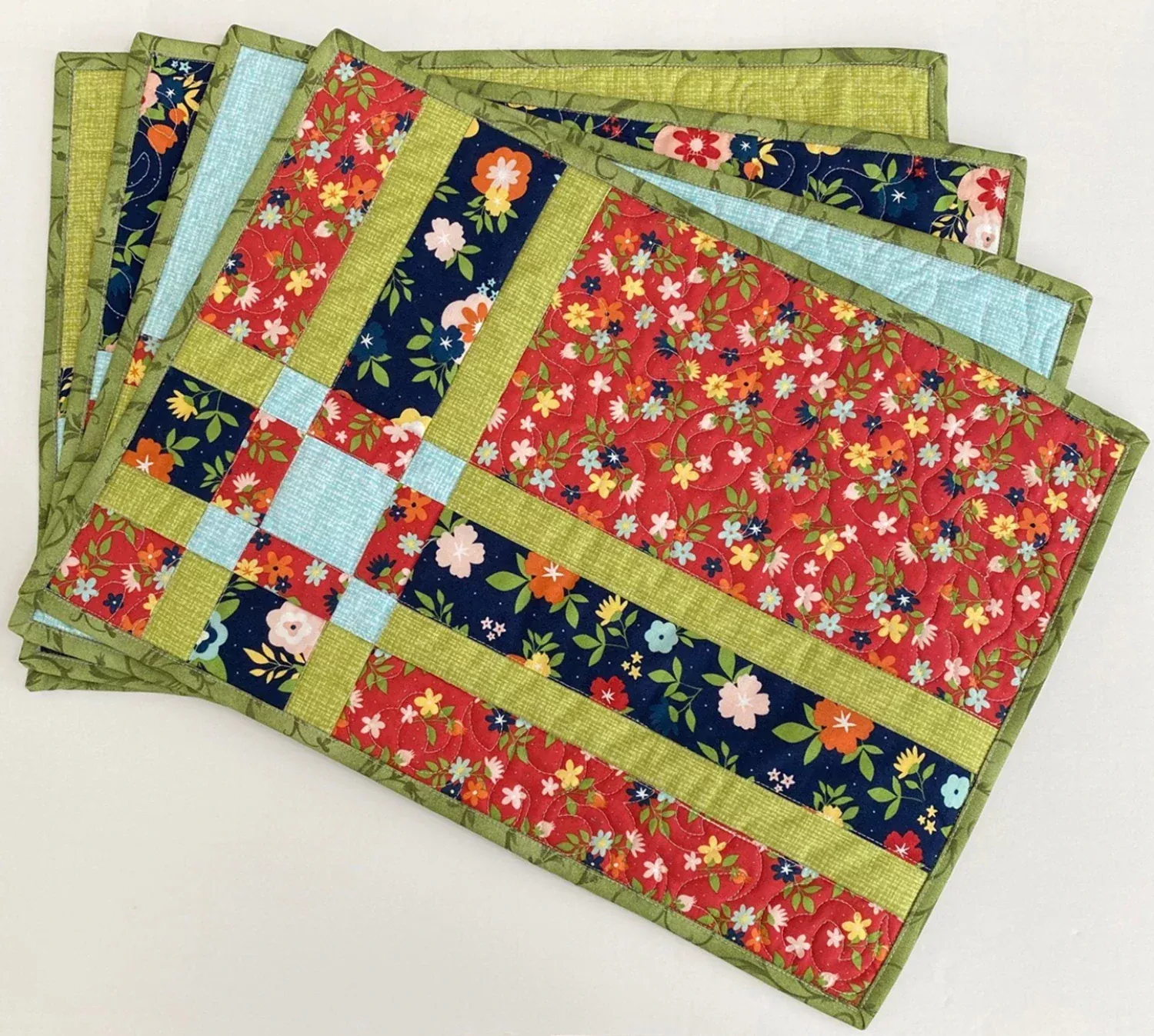 Fat Quarter Shuffle Mats Pattern