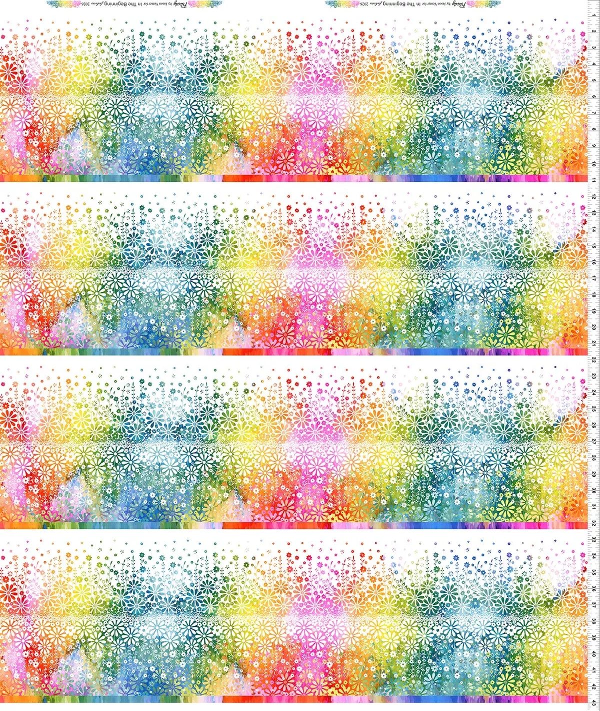 Felicity - Floral Stripe White
