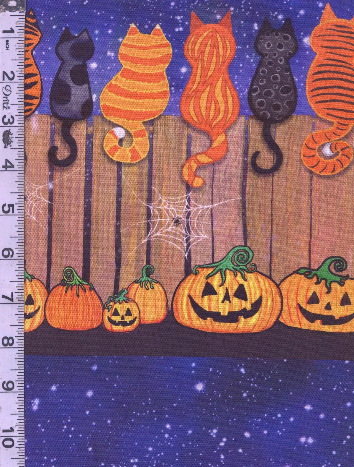 Feline Spooky - Cats on a Fence