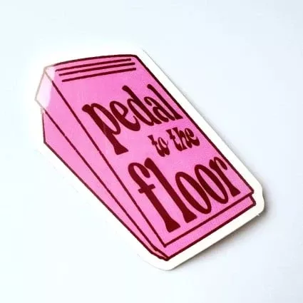 Feral Notions - Pedal to the Floor Sticker