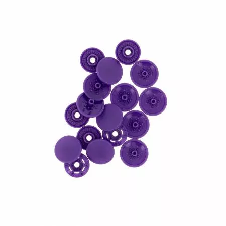 Finger Snap 13mm 1/2in Purple 8pr Plastic