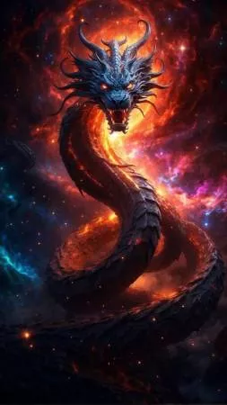 Firey Dragon Large Panel 12in x 18.75in
