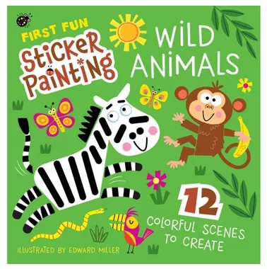 First Fun Sticker Painting: Wild Animals