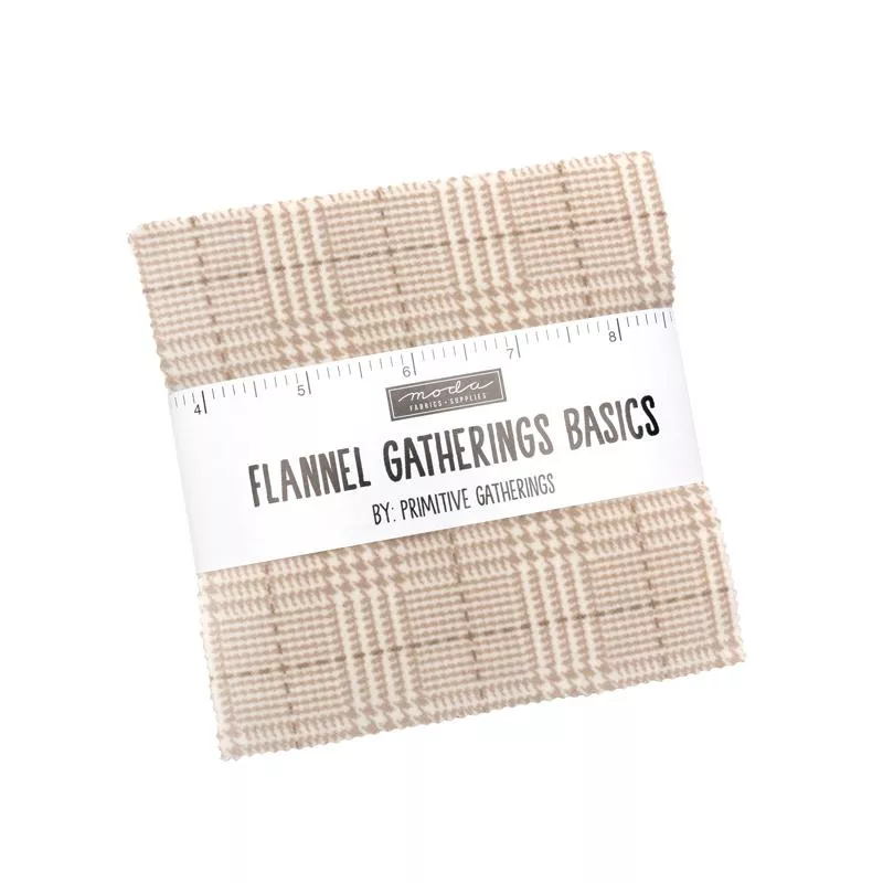 Flannel Gatherings Basics : Charm - #49340PPF - Moda Precuts