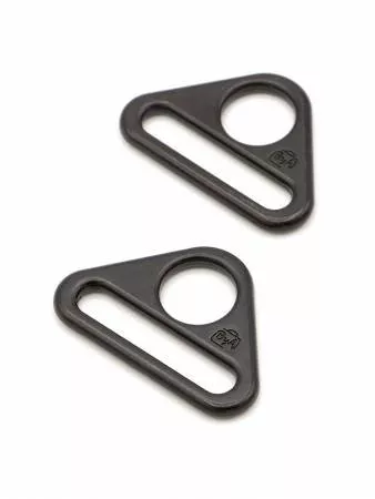 Flat Triangle Ring ByAnnie Black Metal 1"- Set of Two815217022413 ^