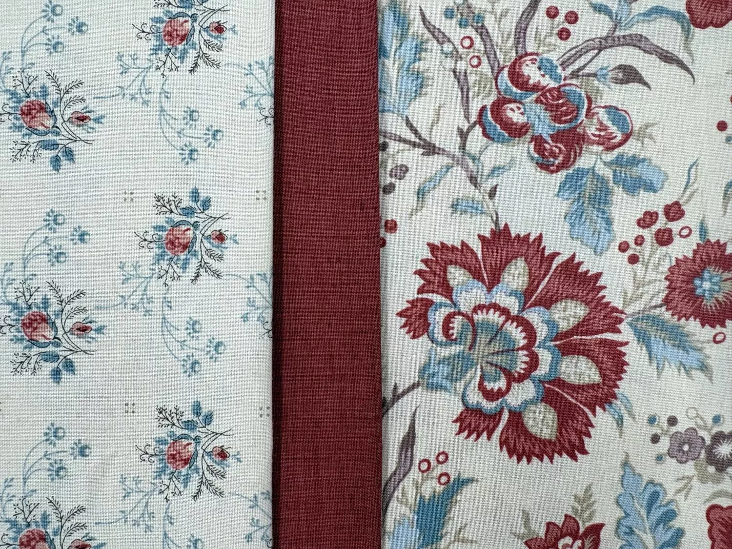Fleur De Paris Pillowcase KIT - Fabric for body, band & cuff with pattern