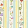 Floating Animals Border Stripe