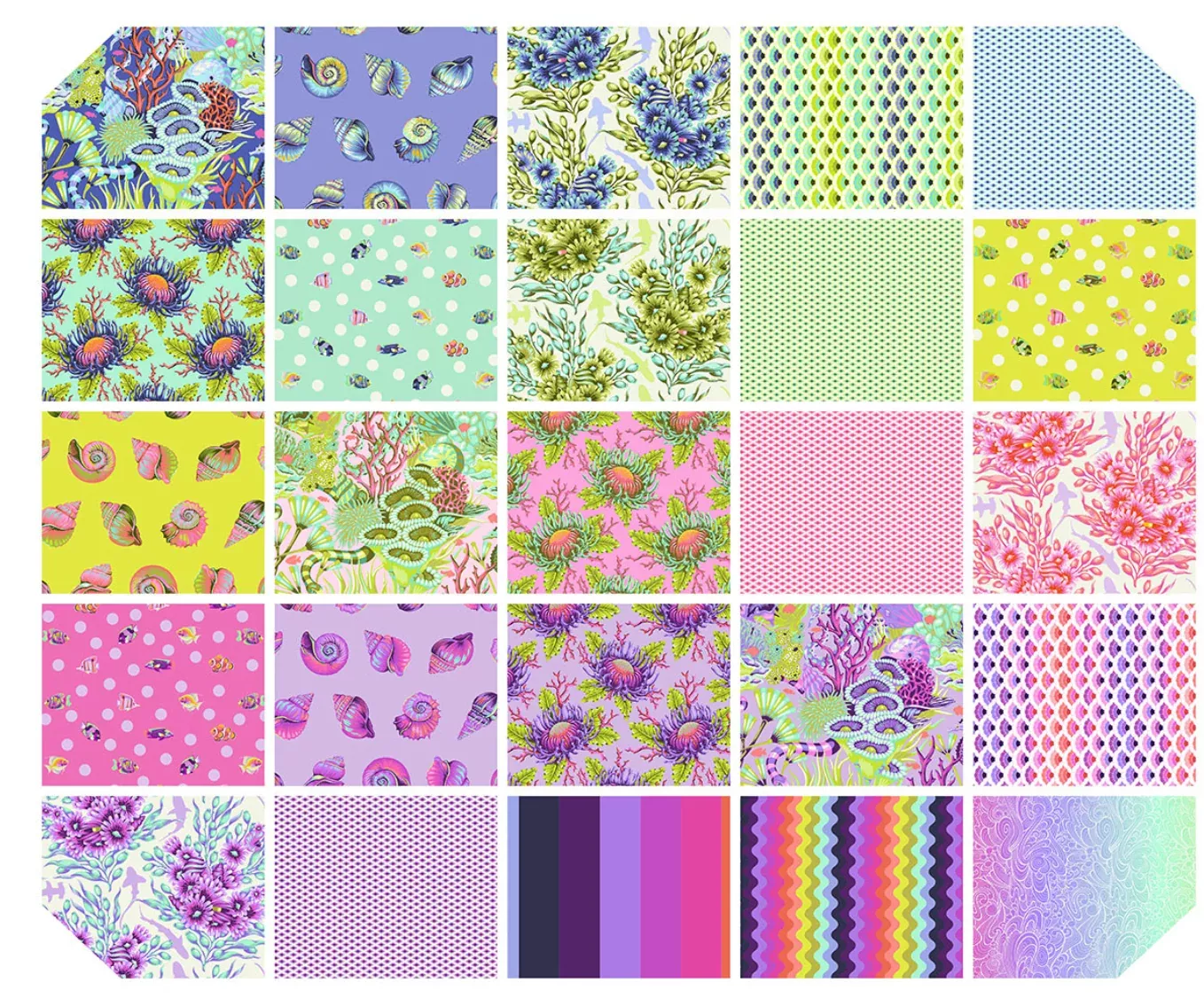 Floral Reef 10" Charm Packs-42 pcs