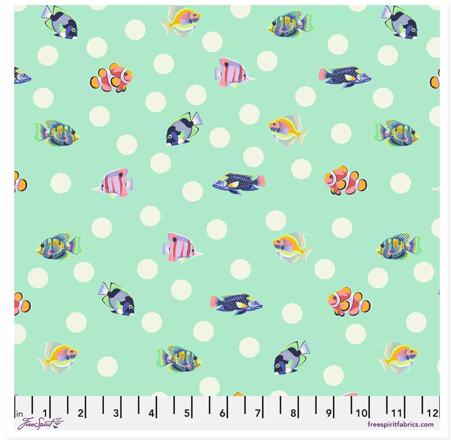 Floral Reef-Tula Pink-School Crossing-Seafoam