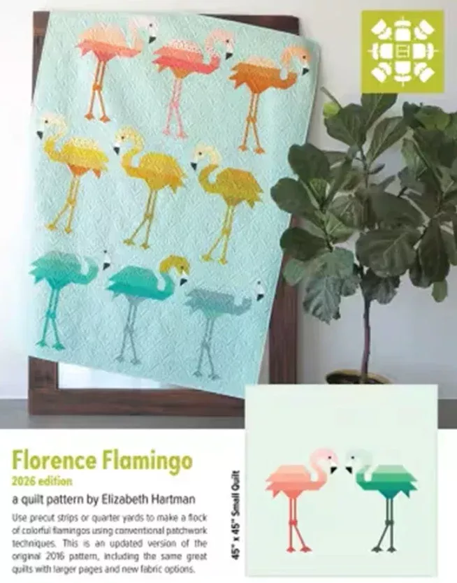 Florence Flamino Quilt Pattern - 2026 Edition by Elizabeth Hartman