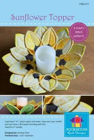 Fold'n Stitch Sunflower Topper