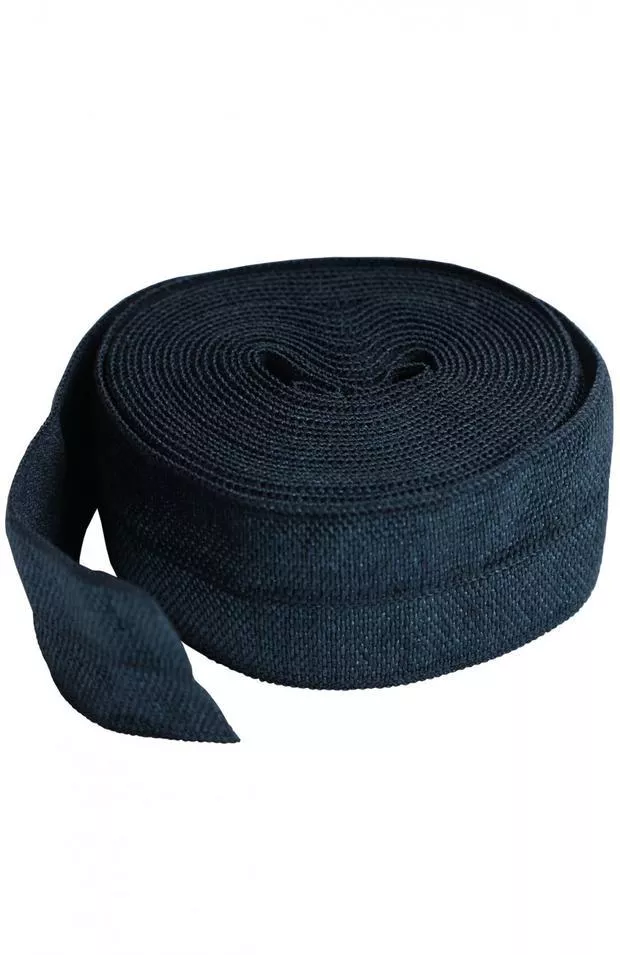 Fold-over Elastic - 3/4" - 2 yds -by Annie - SUP211-2-Navy