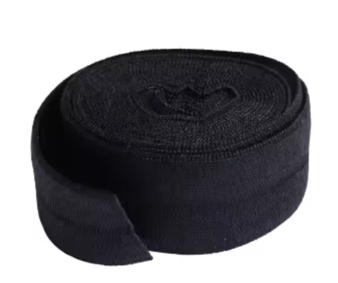Fold-over Elastic 3/4in x 2yd Black