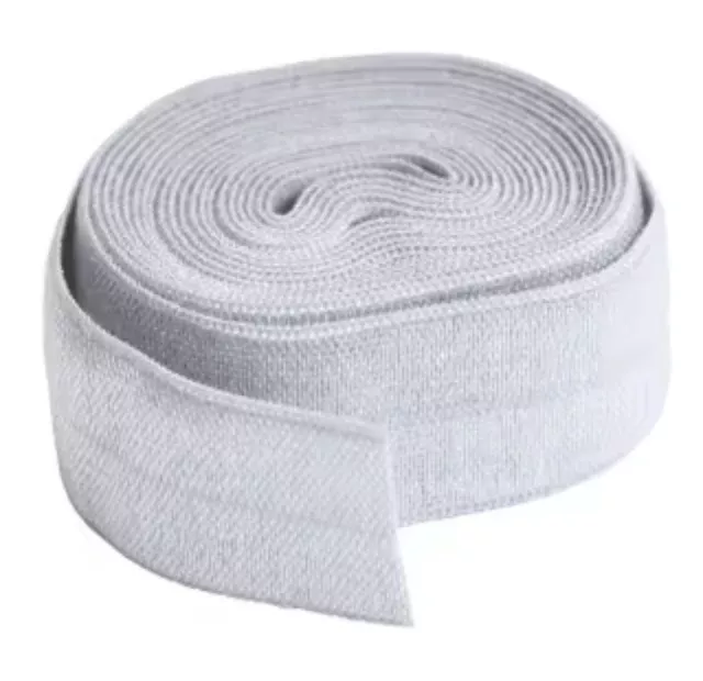 Fold-over Elastic 3/4in x 2yd Pewter