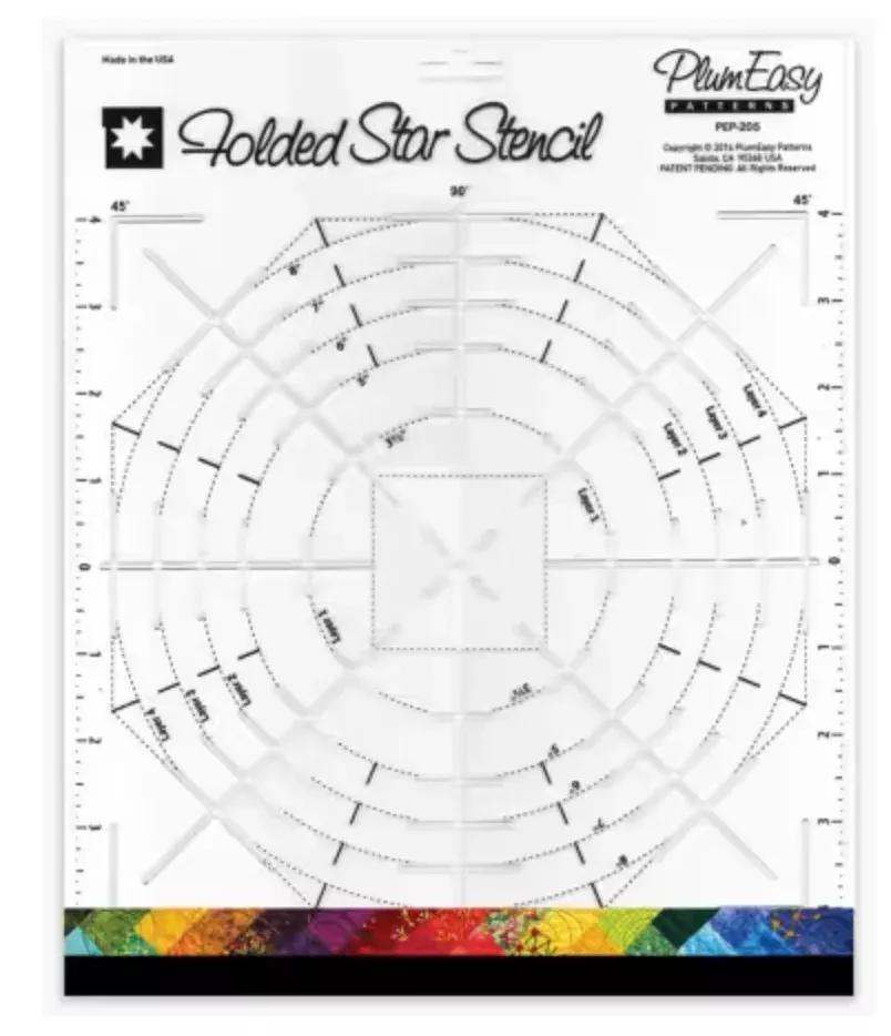 Folded Star Stencil