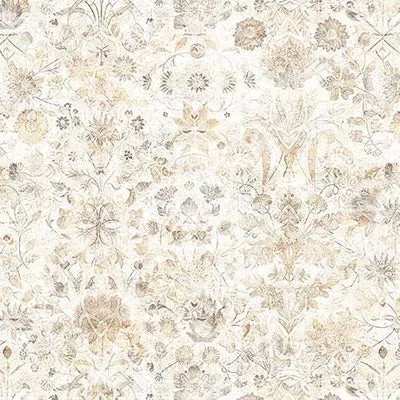 Folklore - Floral - Tan 2600-31645-E by QT Fabrics