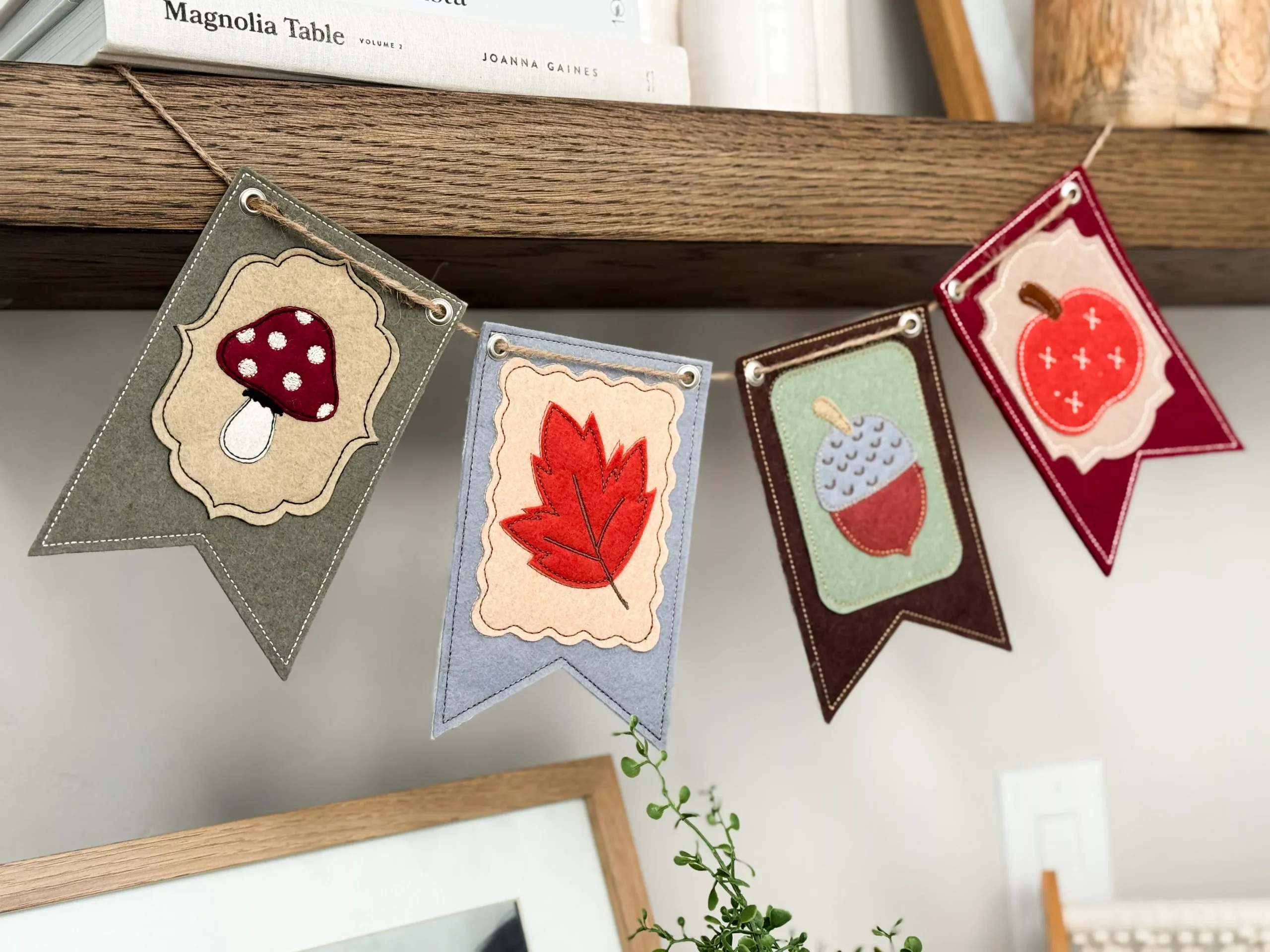 Folksy Felt Autumn Banner (Downloadable Sewing Pattern)
