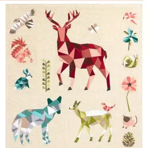 Forest Abstractions Quilt : Pattern - #VC003 - Violet Craft