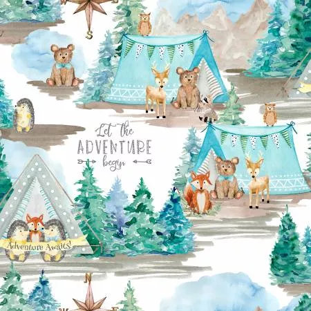 Forest Friends Scenic 18677 WHT White 3 Wishes +