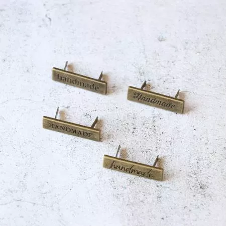 Four Pack Handmade Labels Antique