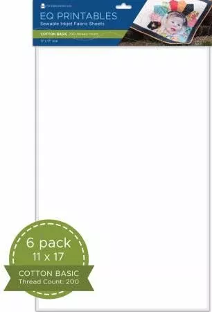 FQ Printables Cotton Inkjet Fabric Sheets - P-FA1117 - Notions