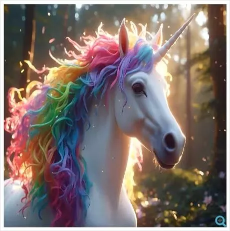 Fun Size - 16.5" x 16.5" PANEL Focus on Fabric - Unicorn - ANI-011