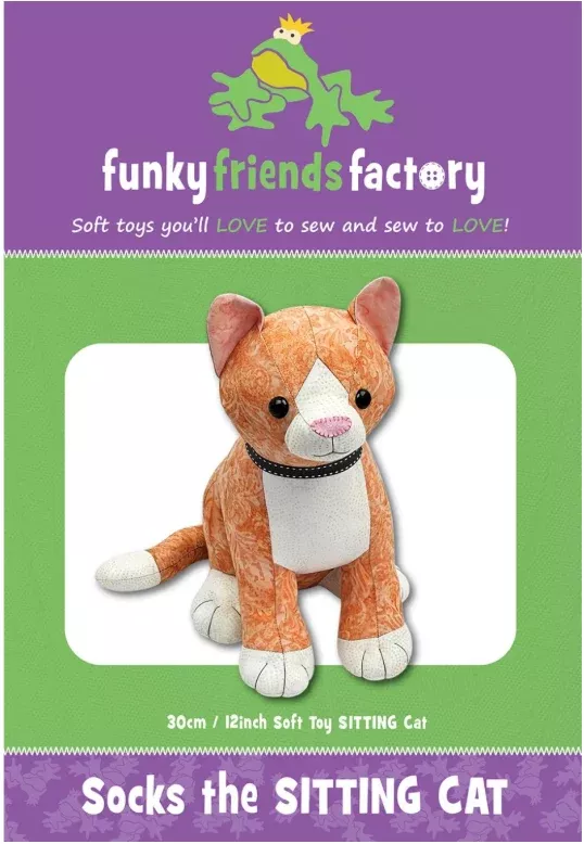 Funky Friends Factory - Socks the Sitting Cat