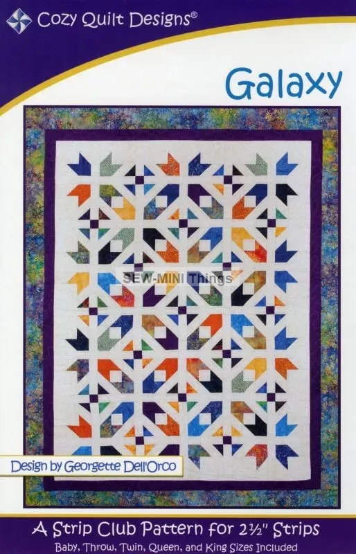 GALAXY PATTERN FROM COZY QUILT DESIGNS 5 SIZES