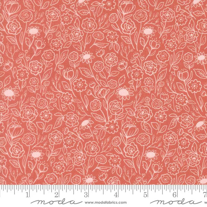Garden Glam : Flower Doodles Rose Water - #527-14 - Lella Boutique
