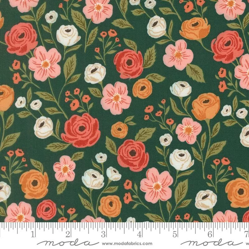Garden Glam : Petal Pusher Teal - #5270-18 - Lella Boutique