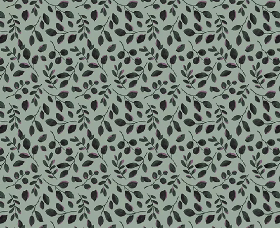 Garden Leaves Quilting Cuddle GREEN