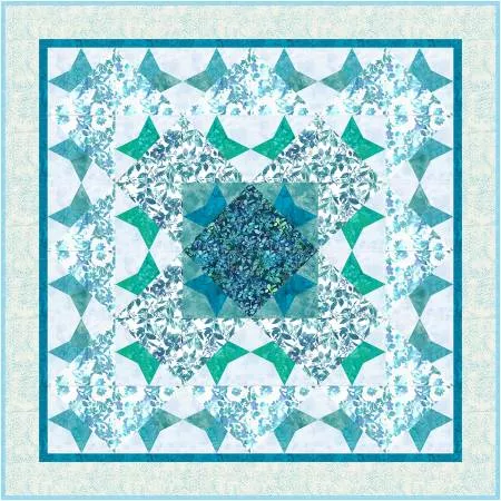 Get Pieced Opal Quilt Kit Aquarius