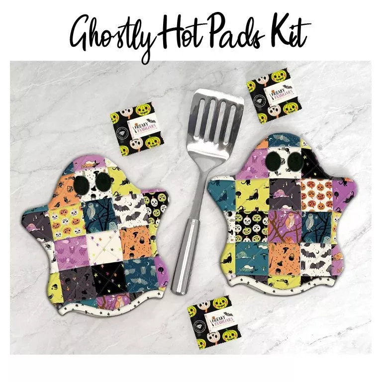 Ghostly Hot Pads Kit with Freaky Familiars from Ruby Star Society