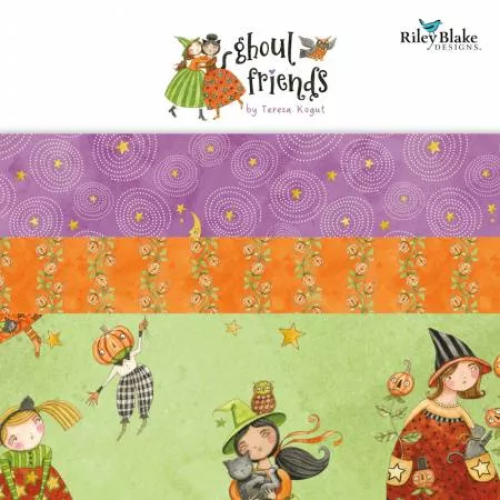 Ghoul Friends : 10in Squares, 42pcs/bundle - #10-16050-42 - Riley Blake
