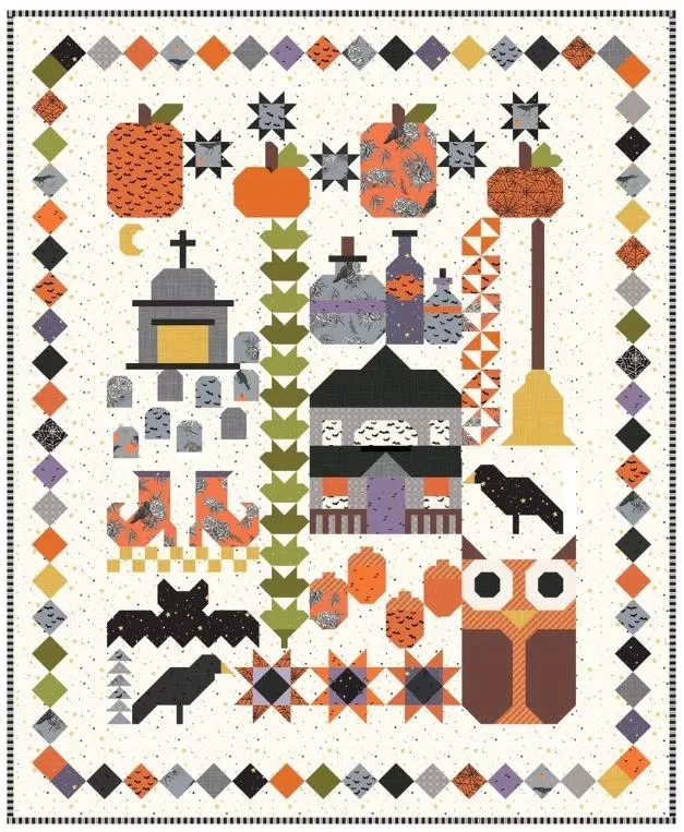 Ghoulish Tidings : Quilt Kit 53" x 69" including binding - #894161