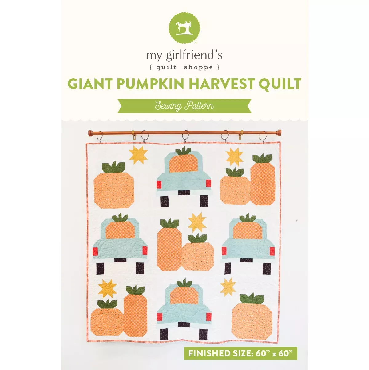 Giant Pumpkin Harvest Quilt (Downloadable Sewing Pattern)