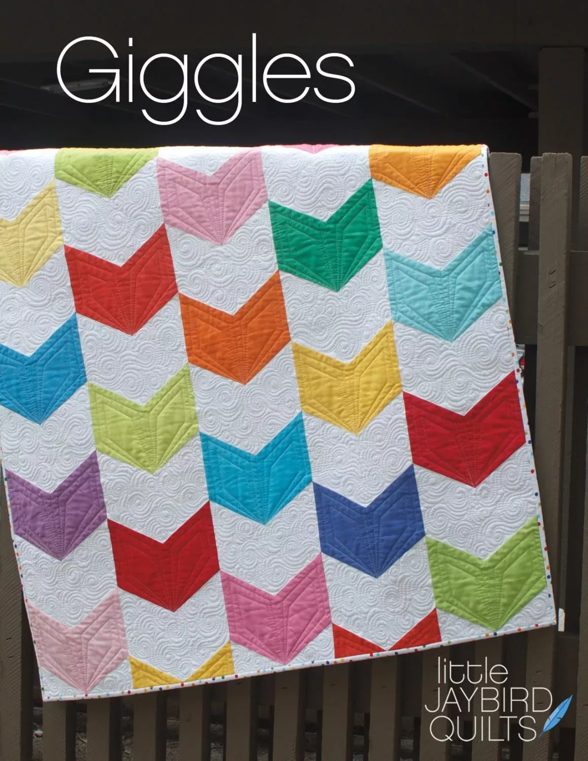 Giggles Baby Quilt PATTERN Jaybird Quilts (40" x 44") JBQ133