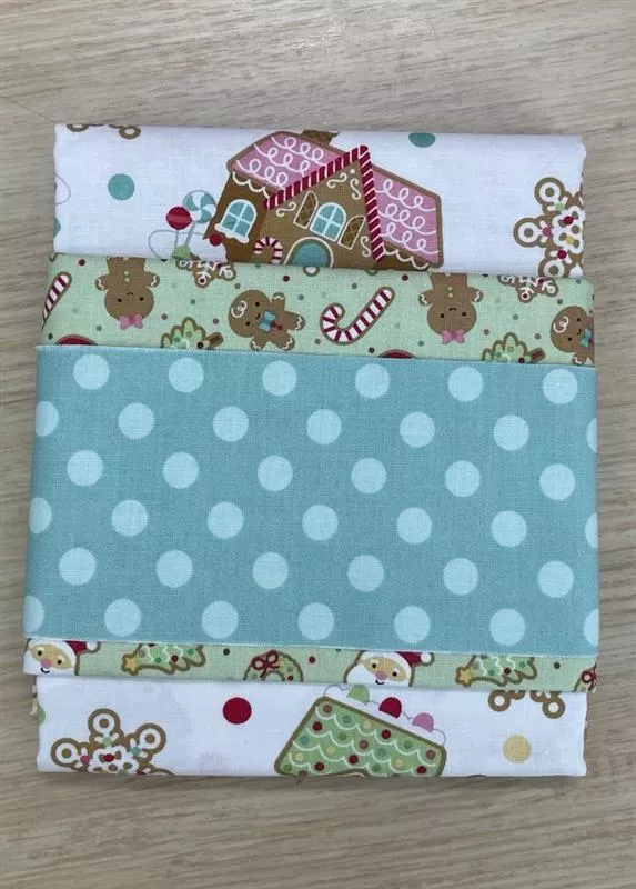 Gingerbread Kisses Pillowcase Fabric Kit