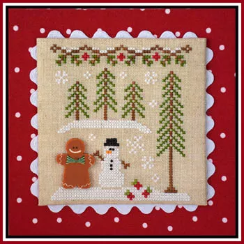Gingerbread Village : Gingerbread Boy And Snowman - Country Cottage Needleworks
